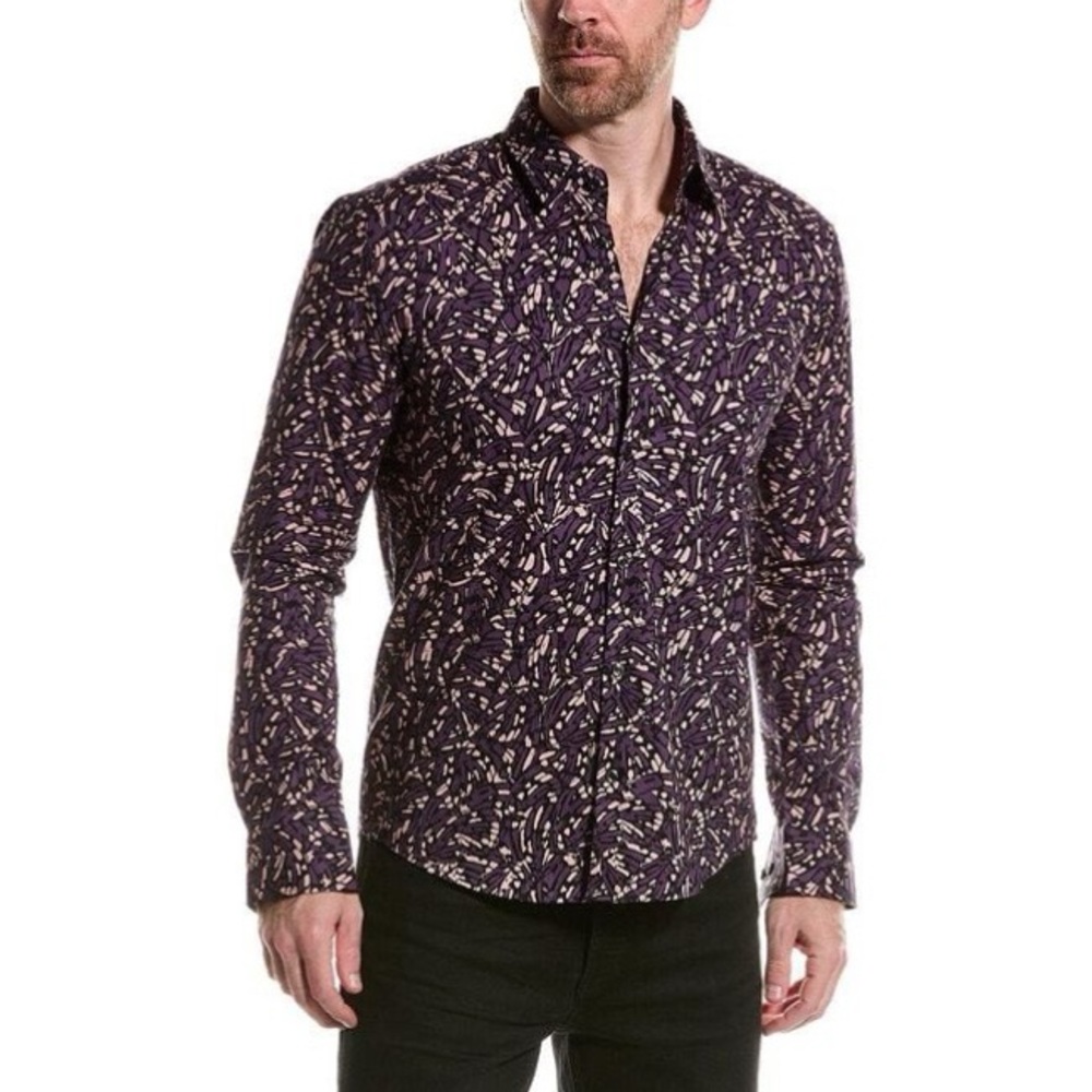 Hugo Ermo Abstract Print Shirt Sz. L